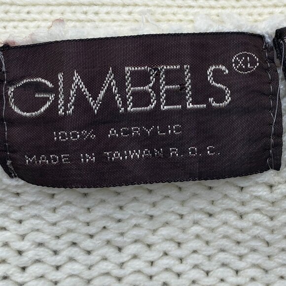 Vintage Cable Knit Fisherman Cardigan Academia Kurt Cobain Old Money Grandpa-XL - Picture 13 of 15